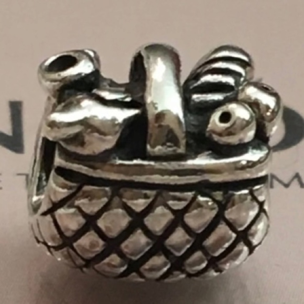 Pandora Sterling Silver Retired Basket Charm